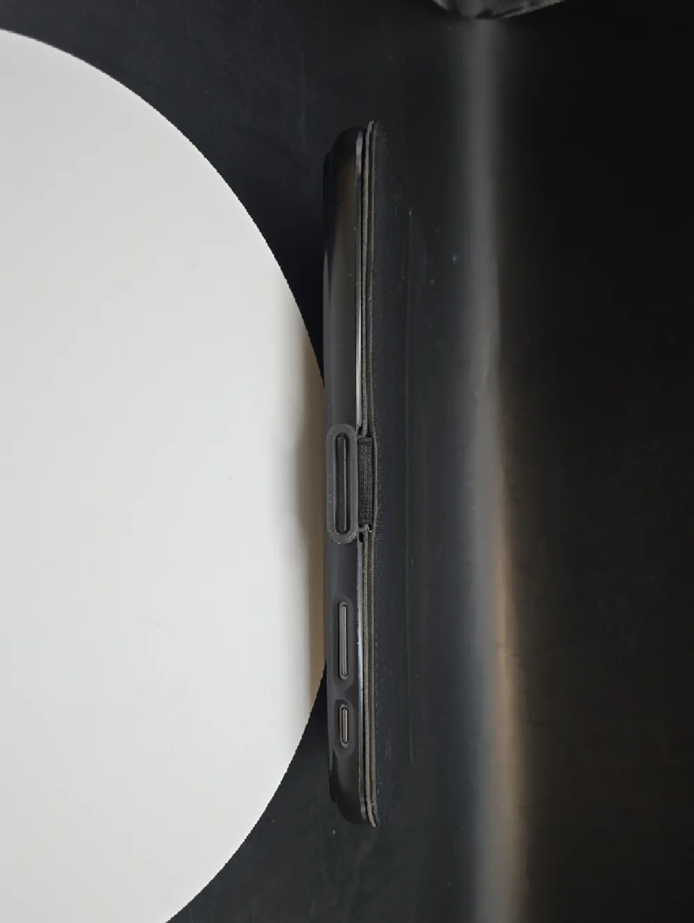 Samsung Galaxy Tab-E Black Tablet with Gray Folio Case